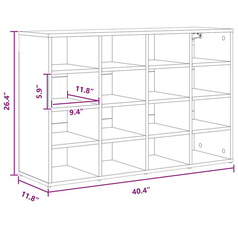 Shoe Cabinet, White