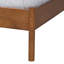 Lit plateforme grand et gris moyen Fordwich Baxton Studio Edwina