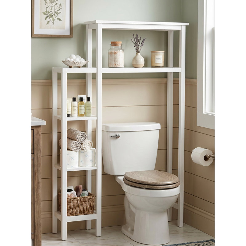 Étagère de rangement pour salle de bain à 2 niveaux Belz Furniture