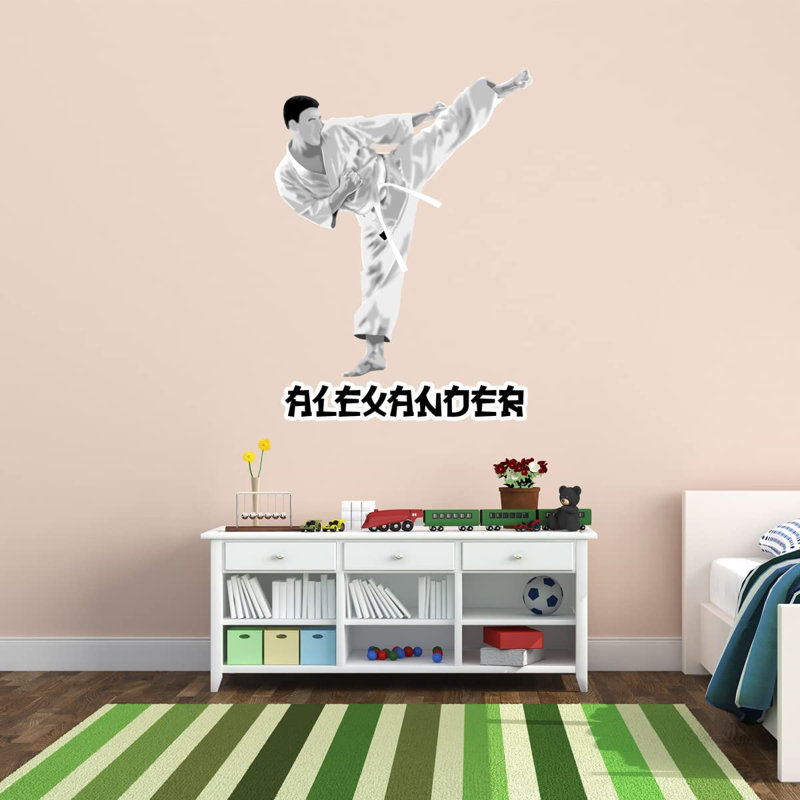 Adhésif décoratif karaté, Blanc, H 28 po x l 20 po, Oui
