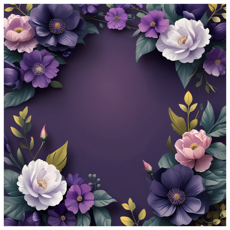 Édredon mauve à motif floral, Lit simple