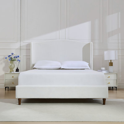 Kokoruda Tall 54" Headboard Upholstered Wingback Bed