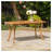 Outdoor 59 Inch Rectangular Solid Wood Table Dining Table,Teak Finish-246683197
