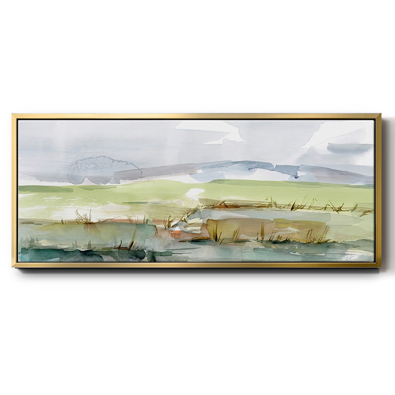 Pastel Inlet I - toile encadrée, H 20 po x l 50 po