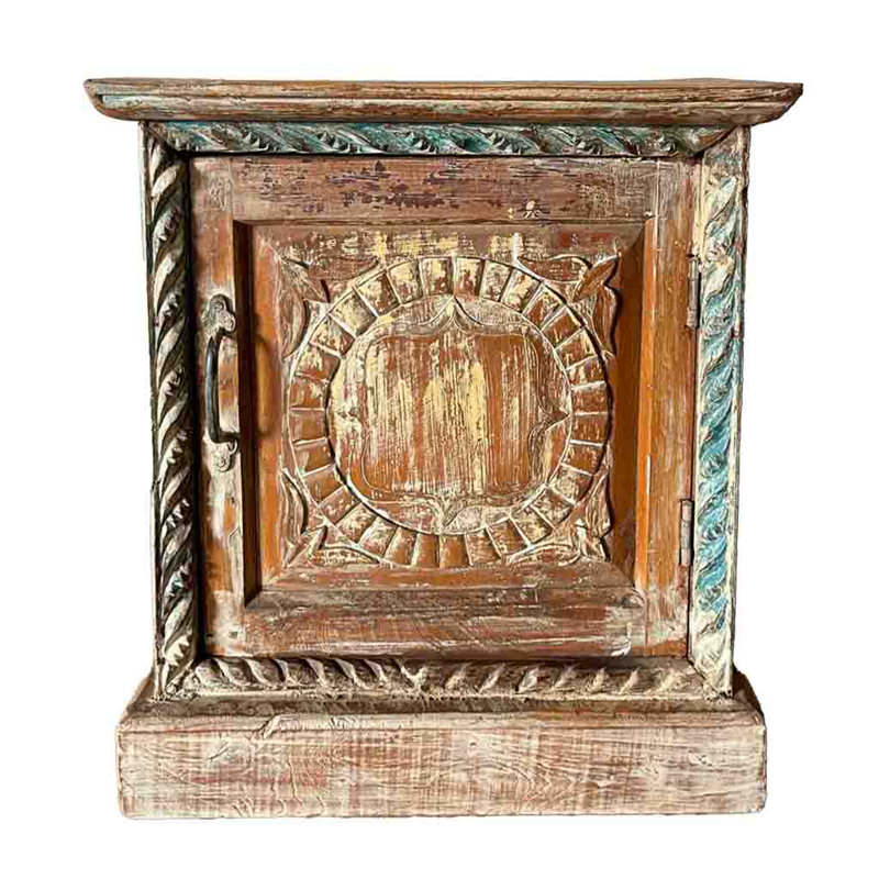 Adones 49cm W Solid Wood Bedside Table
