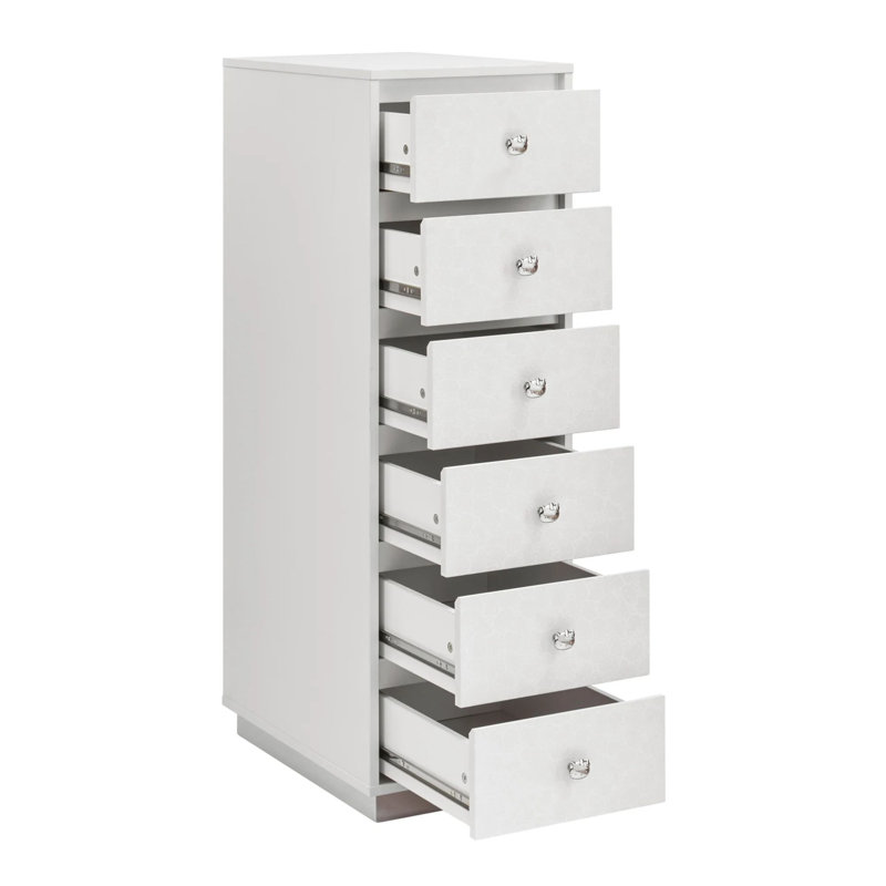 Meuble de rangement pour meuble-lavabo à 6 tiroirs Hello Kitty Hello Kitty, Blanc argenté