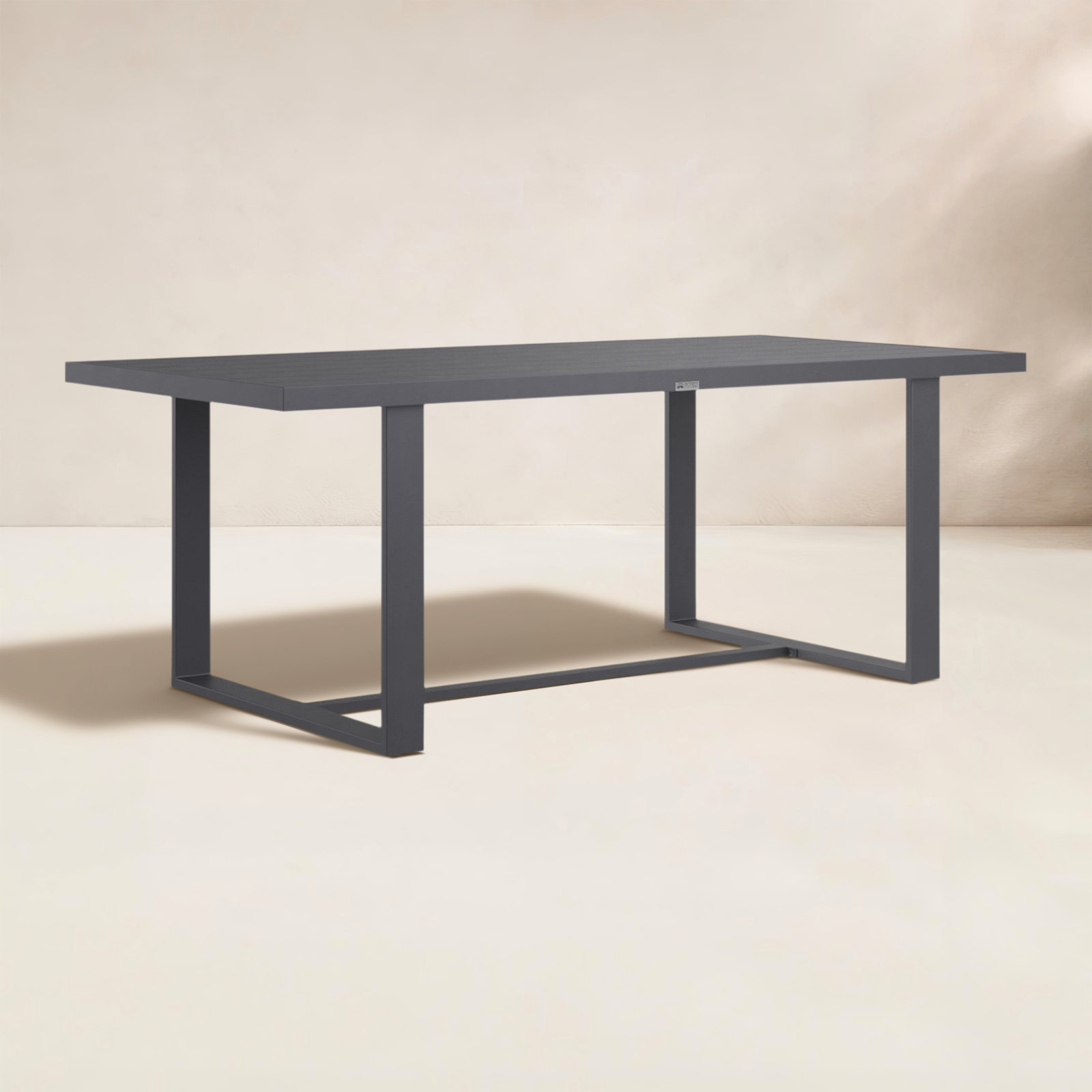 Scotia 79" Patio Dining Table, Gray