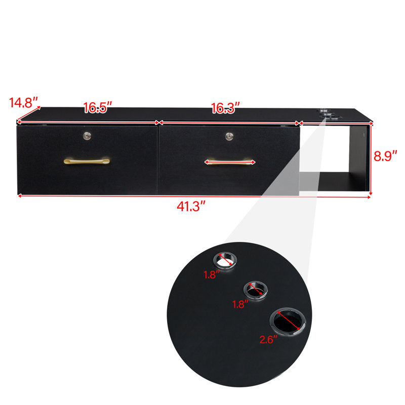 Arlesa Vanity, Black