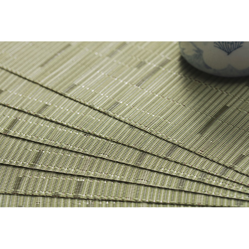 Polyester, Plastic Rectangle Placemat, Green