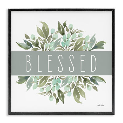 «Blessed Cottage Florals», art de la giclée encadrée par Leslie Trimbach
