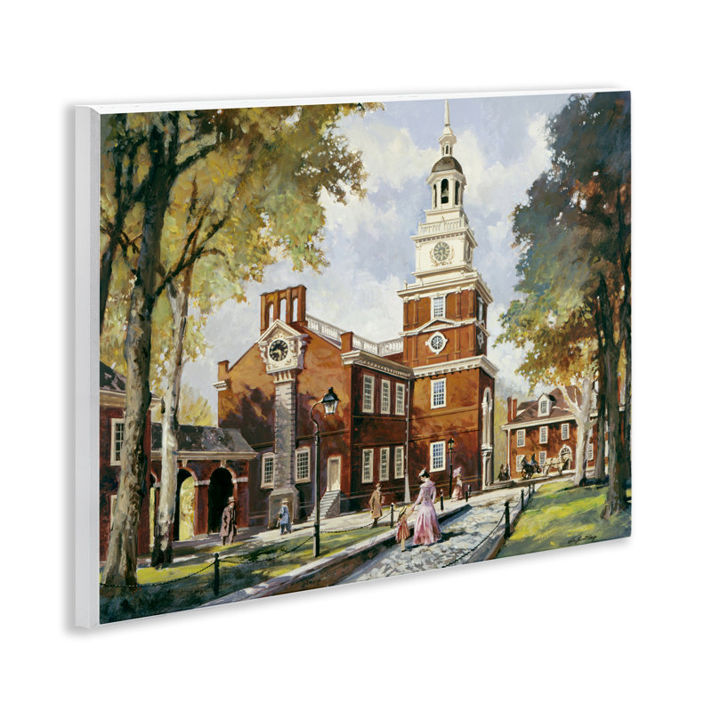 Plaque murale de l'Independence Hall Colonial Times, design par Wind River Studios