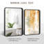 Miroir de salle de bain rectangulaire arrondi de 1,18 po avec cadre en alliage d'aluminium et verre trempé de qualité supérieure Lunara-96278792-96373844
