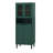 Tall Storage Show Cabinet with 2 Glass Display Door & 2 Doors-1869991186