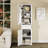 Tall Bathroom Storage Cabinet, Freestanding Storage Cabinet with Two Different Size Doors and Adjustable Shelf-830575818