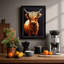 Highland Cattle Portrait Rustic - Print-136681025-136681029