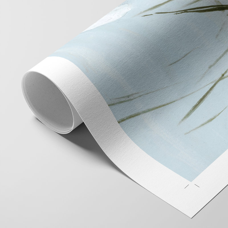 Summertime Heron I - Impression sur toile seulement - NON-CADRE, H 18 po x l 12 po