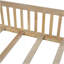 Lit plateforme en bois pleine grandeur avec garde-corps, naturel-1455846534