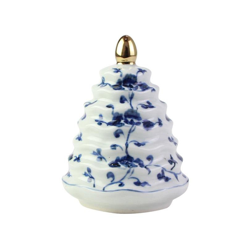 Floral Porcelain Tree, 6" H x 5" W x 5" D