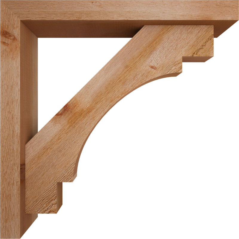 Support Merced Block avec support décalé, 24 x 24, Cèdre rouge occidental de l 4 po (scié brut)