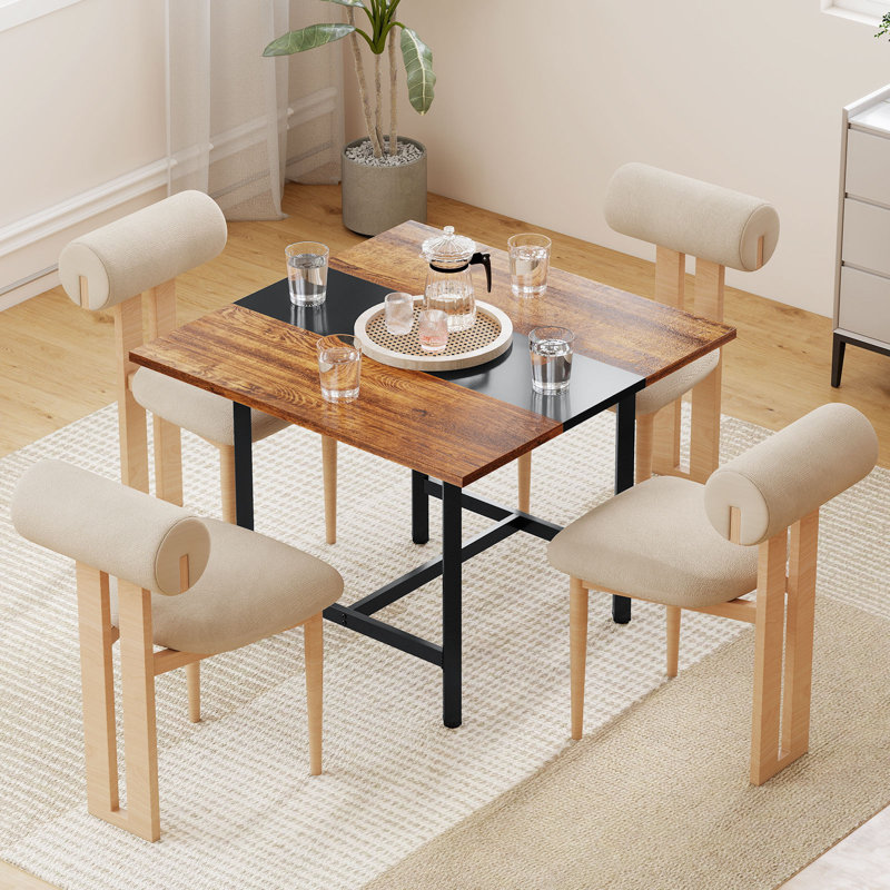 100cm Square Conference Table, Brown