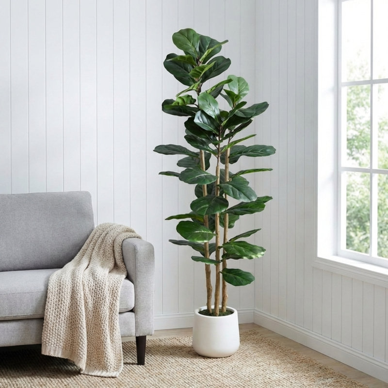 60" Premium Artificial Fiddle Leaf Fig Tree