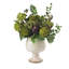 Arrangement de soie artichaut et hortensia en pot
