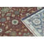 Hand-Knotted High-Quality Red and Charcoal Area Rug