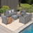 Brytanie 7 - Person Patio Conversation Set with Cushions-705108635