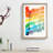Bars of the Rainbow in Abstract - Picture Frame Graphic Art Print-55683411-55683416