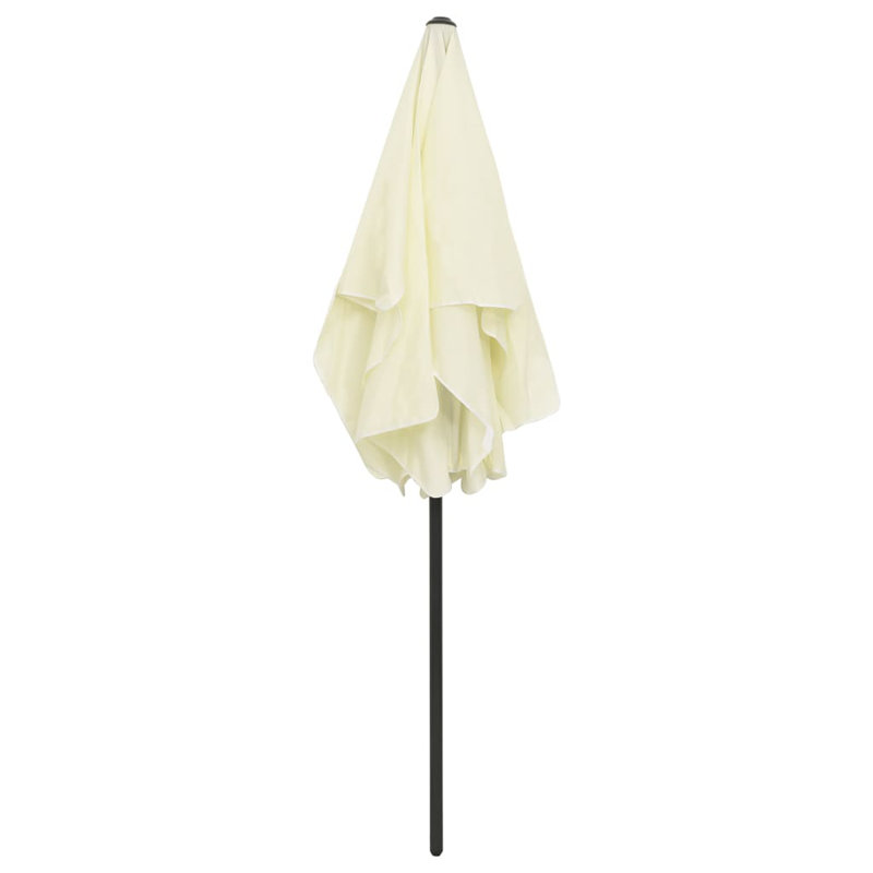 Parasol de plage rectangulaire Dinuba, Sable jaune, H 91,3 po x l 70,9 po x P 47,24 po
