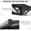 10 pi. L 10 pi. Pergola en aluminium avec auvent-97850732