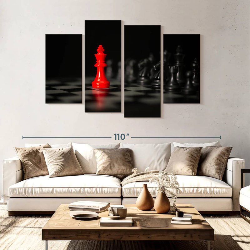 Senne Chess King Pop, 54" H x 84" W