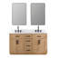 Ensemble de meuble-lavabo double avec miroir Gavino-584139499-584139498-547122678