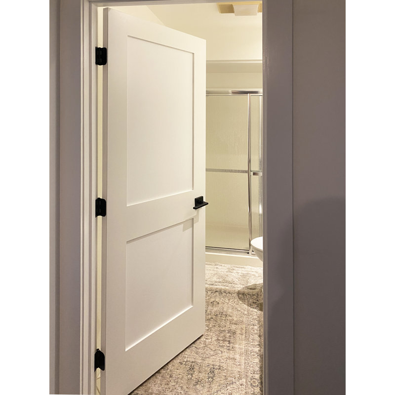 Porte double Gauss, Noir mat, Gauche, 30 po x 80 po