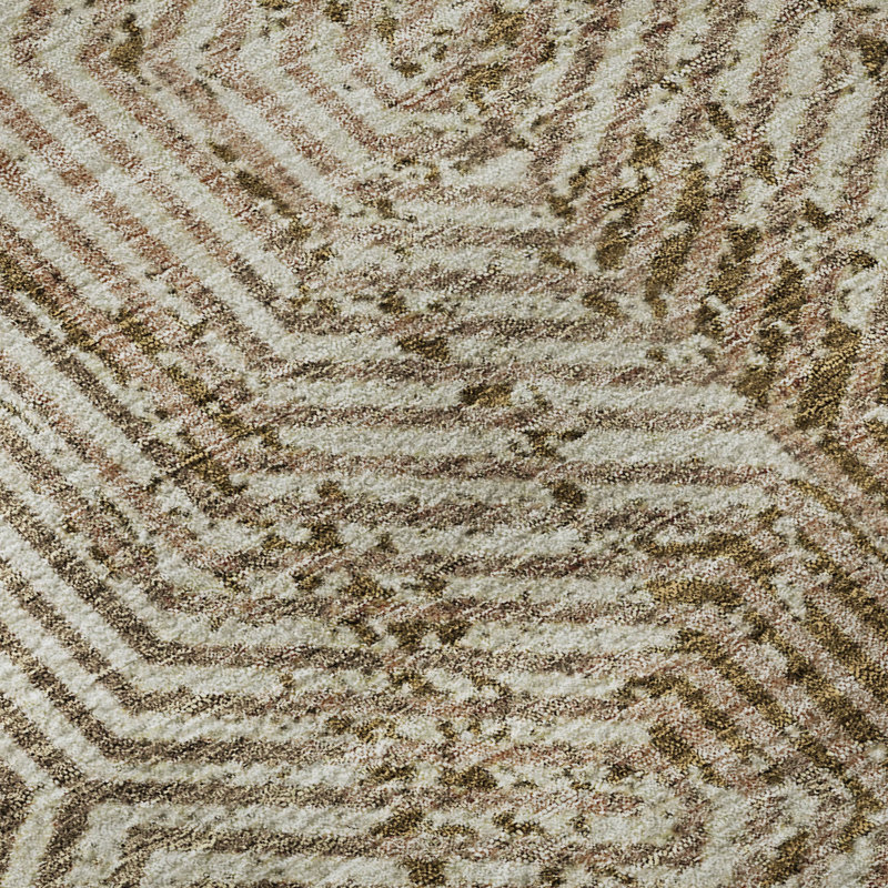 Premium Machine Washable Prisco Mocha Rug, Rectangle 9' x 12'