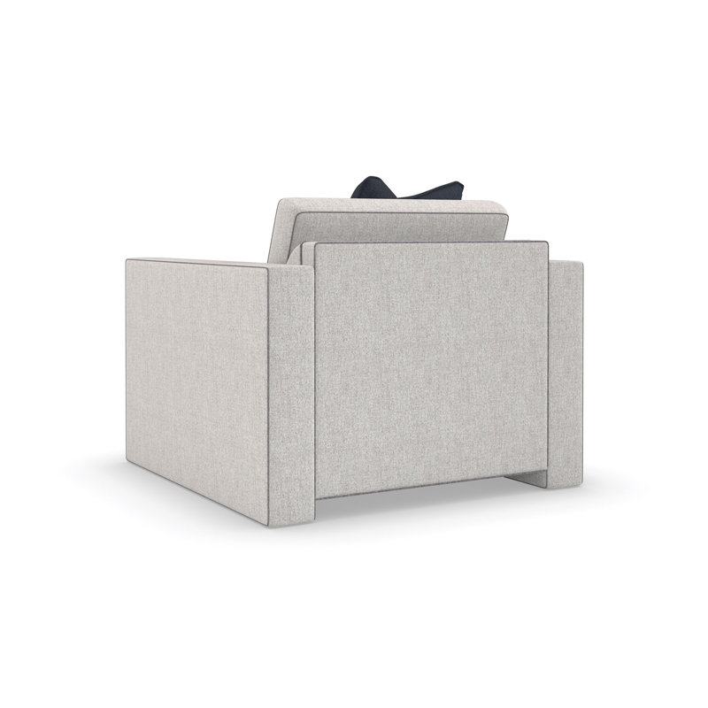 Armchair, Light Gray Polyester Blend