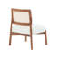 [Ensemble de 2] Méridienne beige moderne avec dossier tissé (table non incluse)