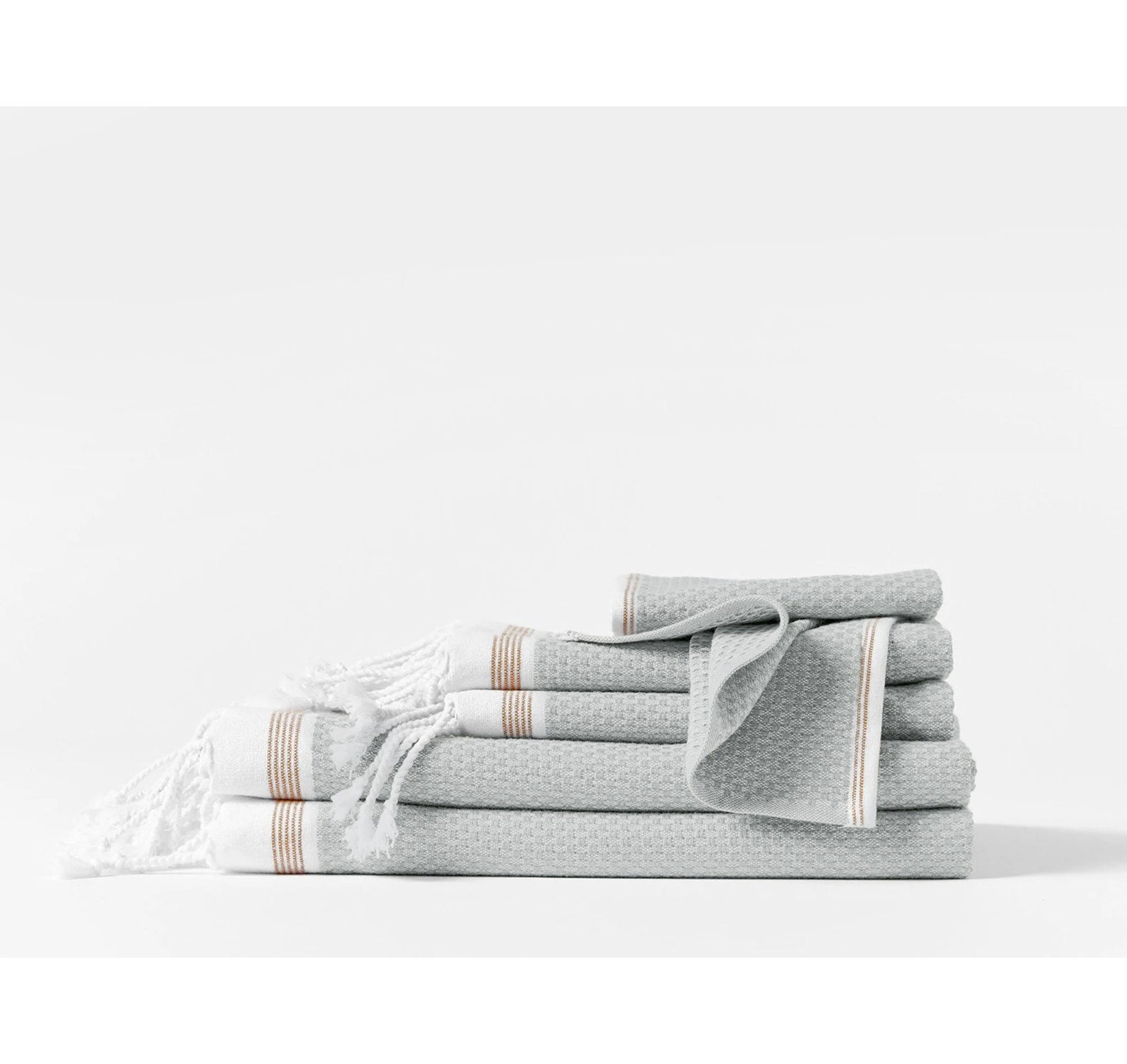 Mediterranean Organic Cotton Bath Towel, Bath Sheet, Seal w/Fawn