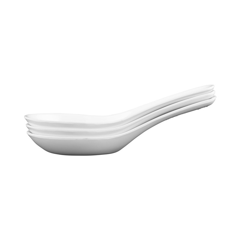 Cuillère à soupe asiatique Zen, Blanc
