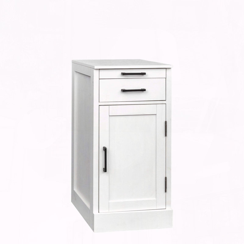 Armoire à vin et rangement modulaire avec tiroir et armoire, White