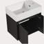 Armoire de salle de bain 24 po avec lavabo, portes et fixation flottante pour petite salle de bain-120102142-120102139