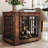 Wooden Dog Crate Furniture, Nightstand with Lock-1059068866-1059068865