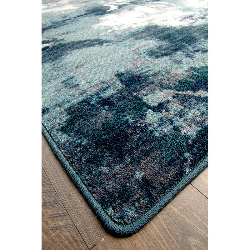 Abstract Indoor Rug, Round 8'
