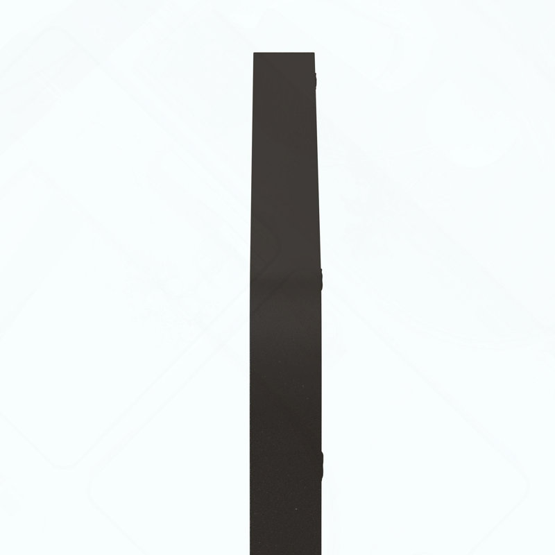 Black Rectangular Metal Framed Wall Mirror