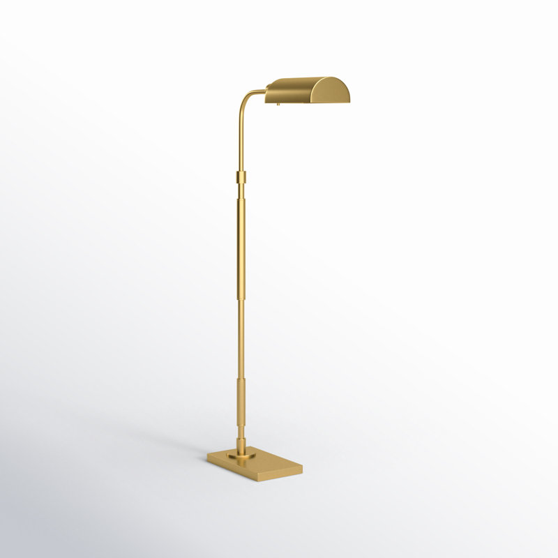 Kenyon Task Floor Lamp, Burnished Brass