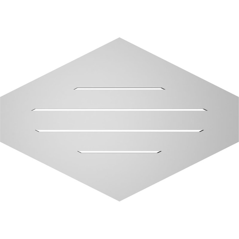 Pente verticale verticale en uréthane 6 pi, 22" H x 32" W x 1" D
