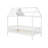 Twin Wood House Bed With Fence-1358518196