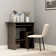 Desk Computer Desk Home Office Antoniu Desk with Keyboard Tray Engineered Wood