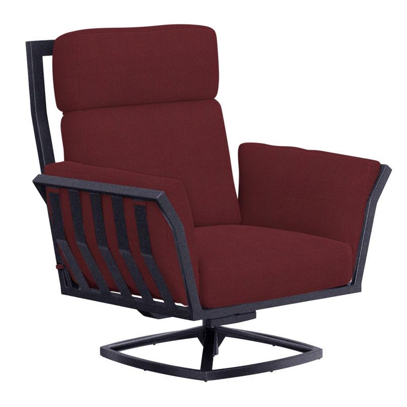 Aris Outdoor Rocker Chair, Graphite, Sahara Cafe