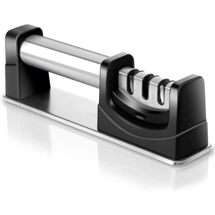 Cheer Collection Culinary Knife Sharpener, Professional 3-Stage